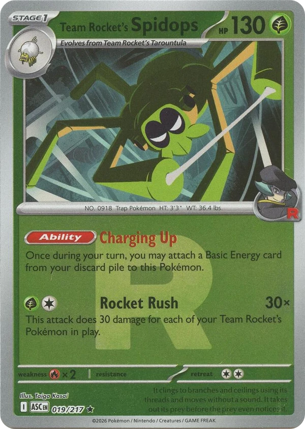 Team Rocket's Spidops — Ascended Heroes #019 / 217