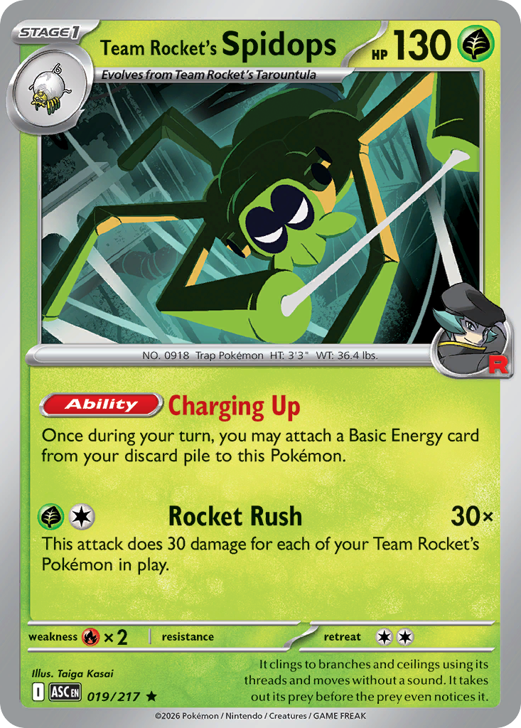 Team Rocket's Spidops — Ascended Heroes #019 / 217