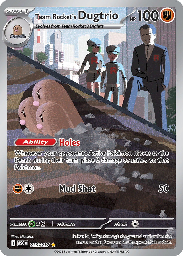 Team Rocket's Dugtrio — Ascended Heroes #239 / 217