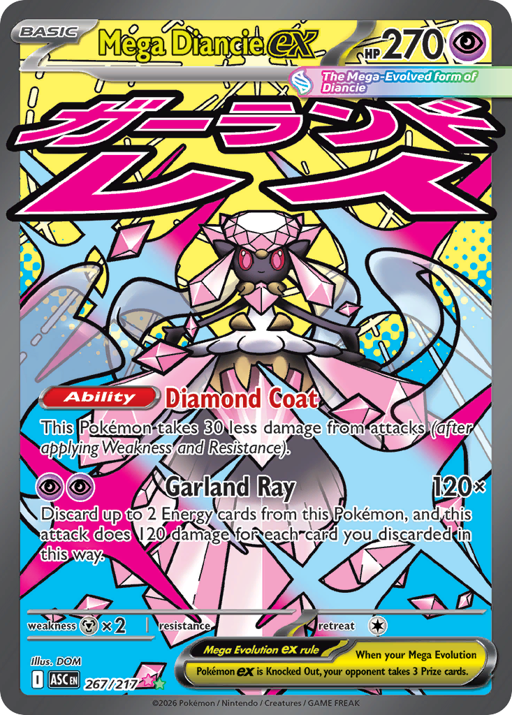 Mega Diancie ex — Ascended Heroes #267 / 217