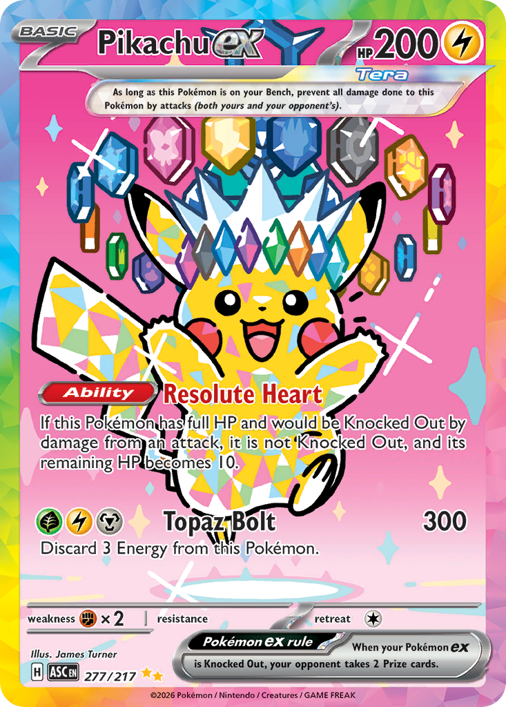 Pikachu ex — Ascended Heroes #277 / 217