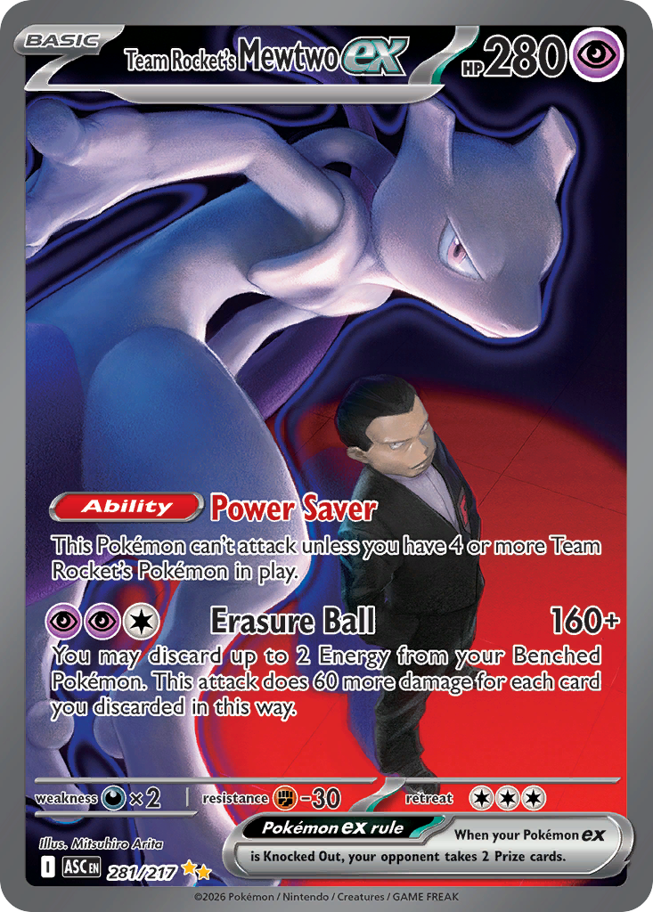 Team Rocket's Mewtwo ex — Ascended Heroes #281 / 217