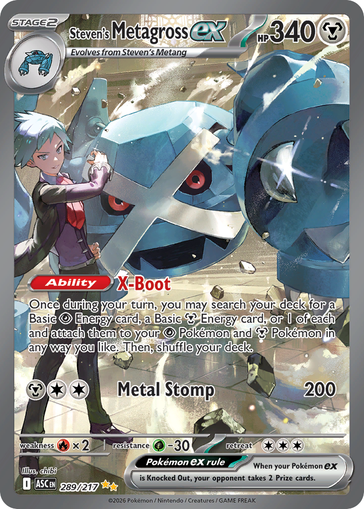 Steven's Metagross ex — Ascended Heroes #289 / 217