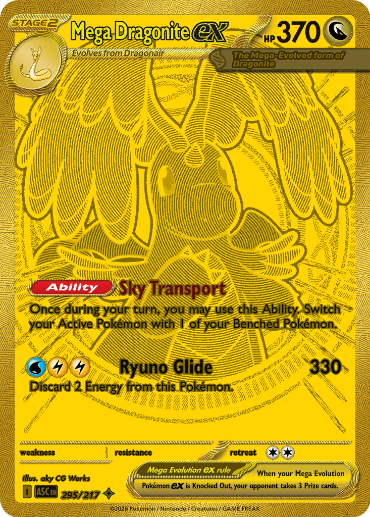 Mega Dragonite ex — Ascended Heroes #295 / 217