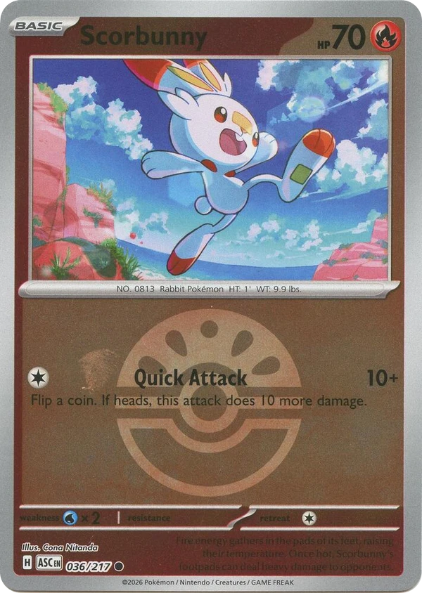 Scorbunny — Ascended Heroes #036 / 217