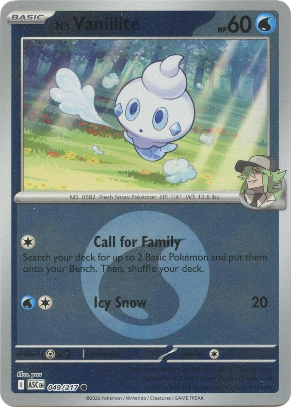 N's Vanillite — Ascended Heroes #049 / 217