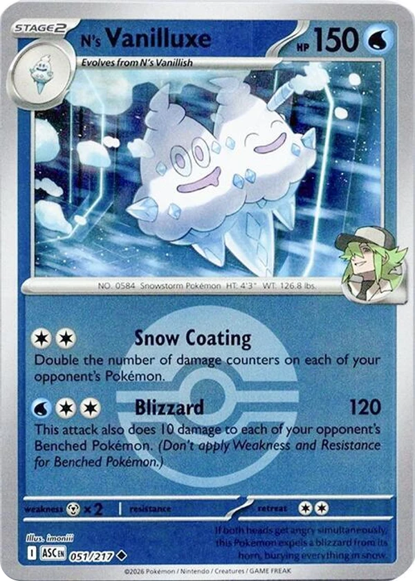 N's Vanilluxe — Ascended Heroes #051 / 217