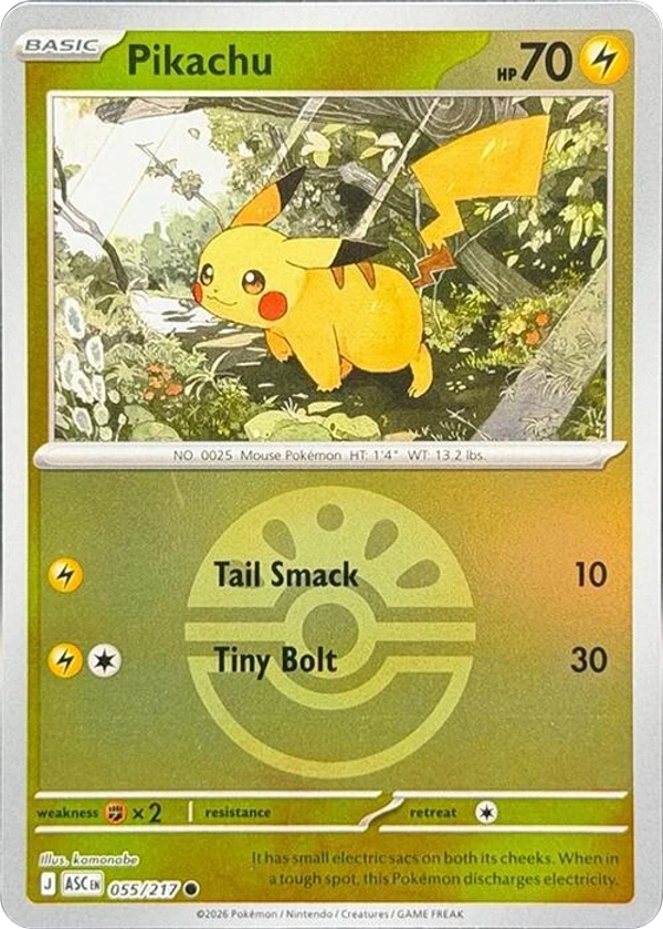 Pikachu — Ascended Heroes #055 / 217