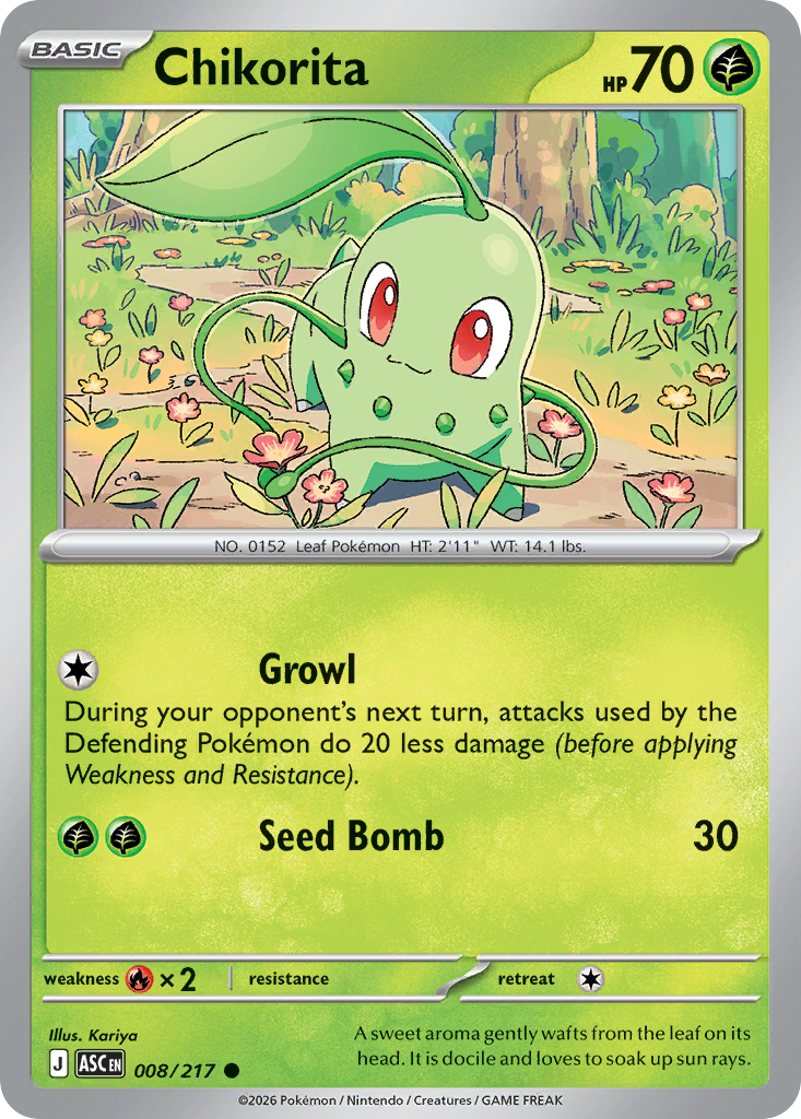 Chikorita — Ascended Heroes #008 / 217