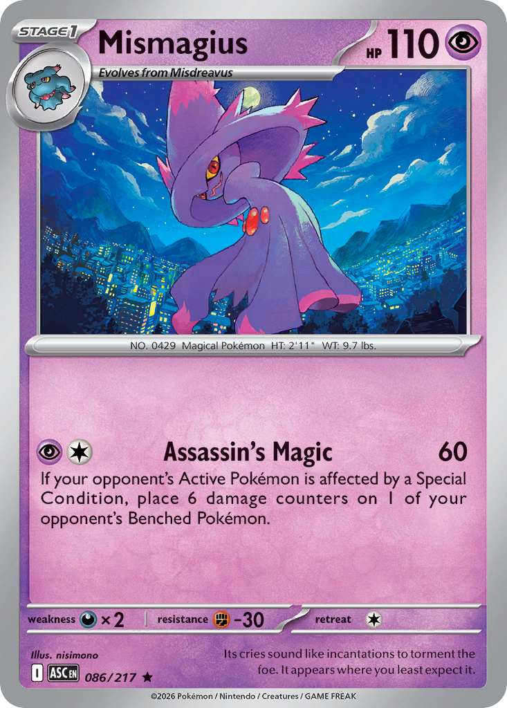 Mismagius — Ascended Heroes #086 / 217