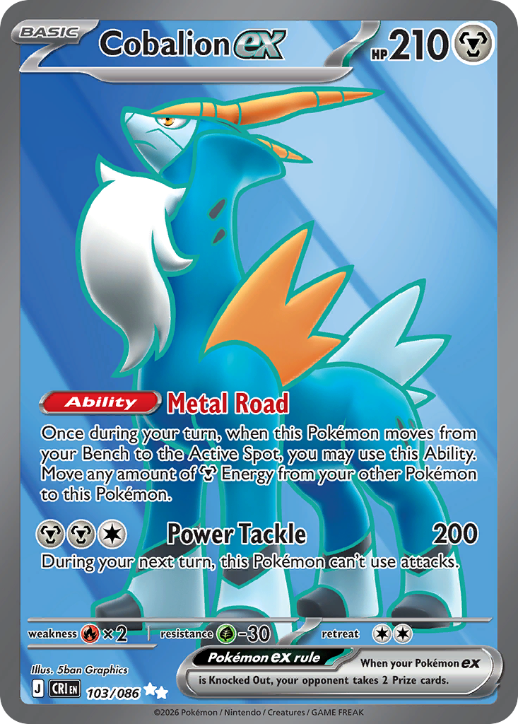 Cobalion ex — Chaos Rising #103 / 86