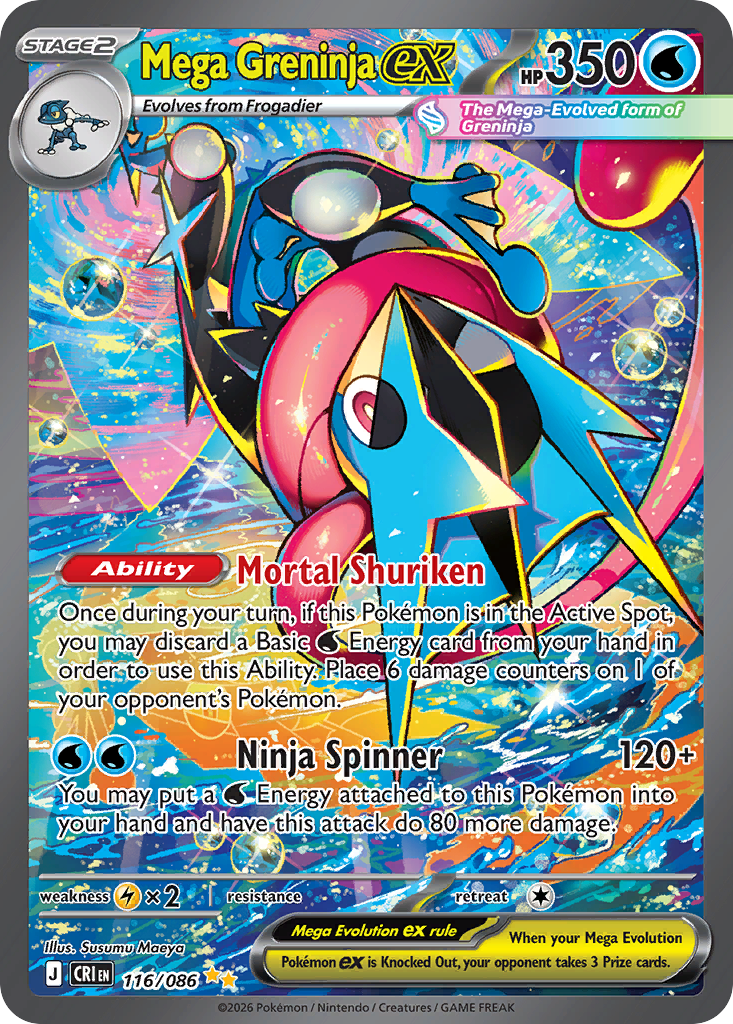 Mega Greninja ex — Chaos Rising #116 / 86