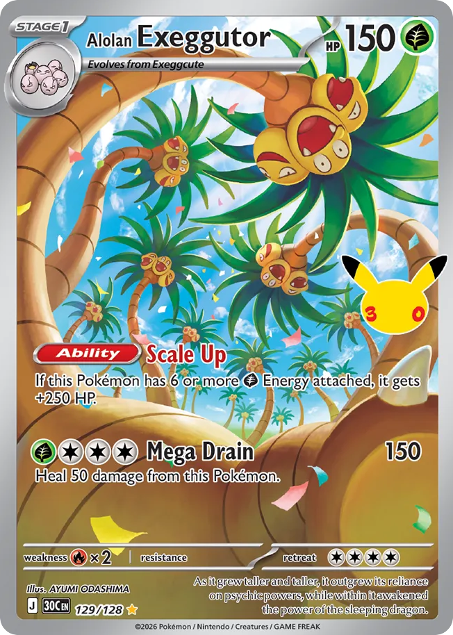 Alolan Exeggutor, 30th Celebration #129 / 128
