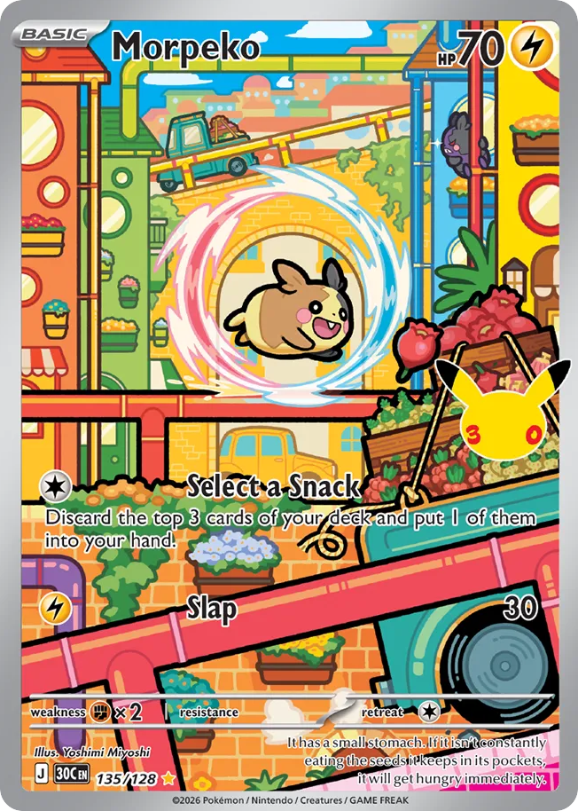 Morpeko, 30th Celebration #135 / 128