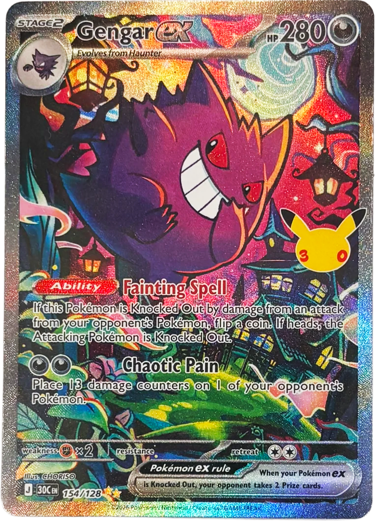 Gengar ex, 30th Celebration #154 / 128