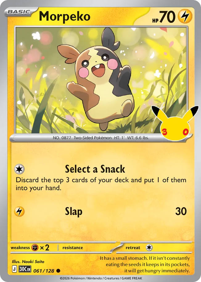 Morpeko, 30th Celebration #061 / 128