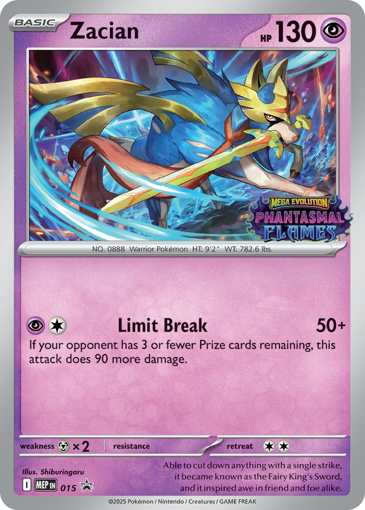 Zacian — Mega Evolution Black Star Promos #015 / 79