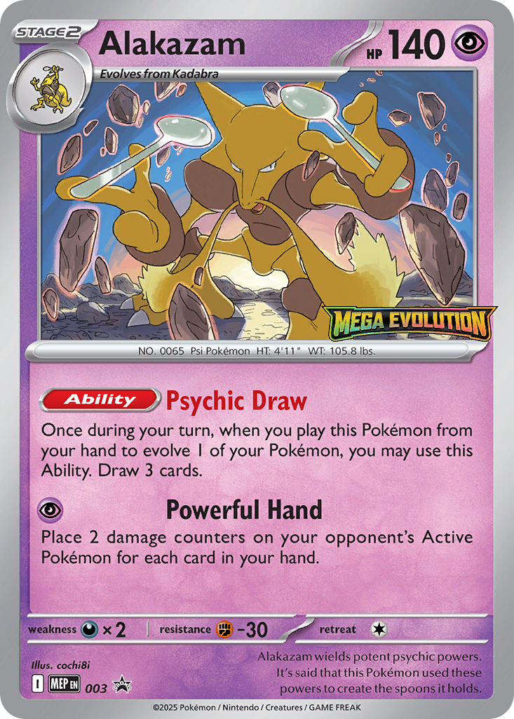 Alakazam — Mega Evolution Black Star Promos #003 / 79