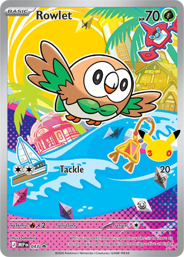 Rowlet — Mega Evolution Black Star Promos #043 / 79