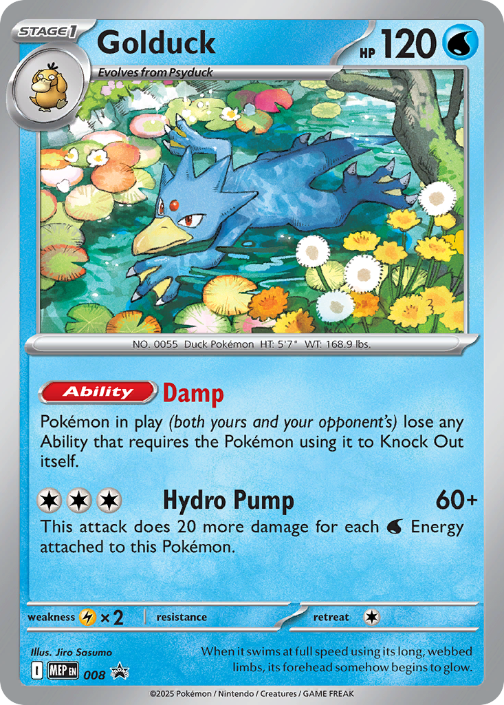 Golduck — Mega Evolution Black Star Promos #008 / 79