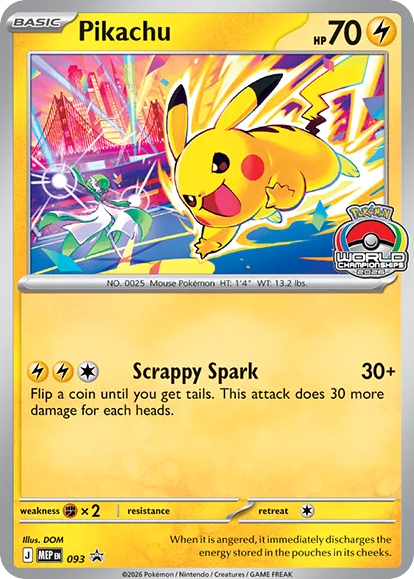 Pikachu, Mega Evolution Black Star Promos #093 / 112