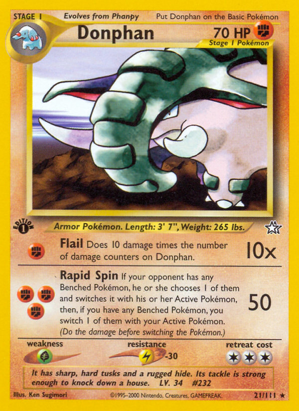 Donphan — Neo Genesis #021 / 111