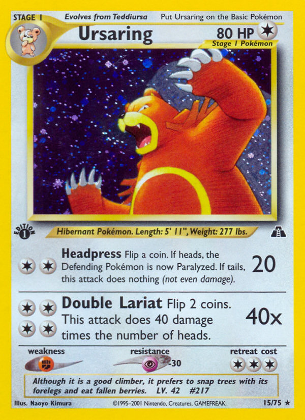 Ursaring — Neo Discovery #015 / 75