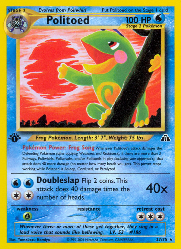 Politoed — Neo Discovery #027 / 75
