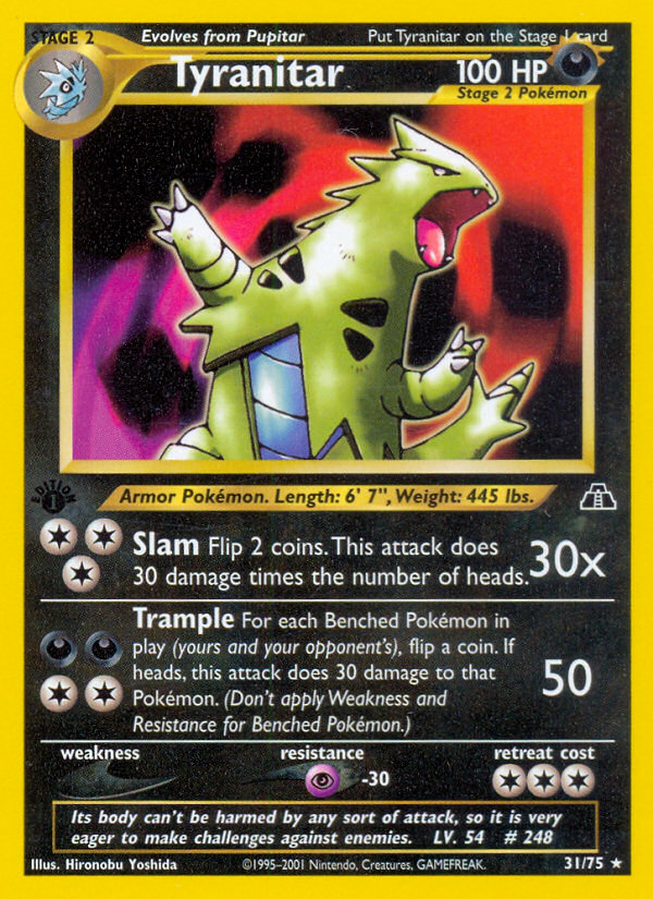 Tyranitar — Neo Discovery #031 / 75