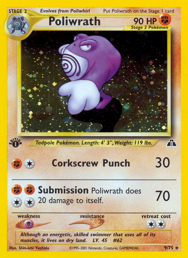 Poliwrath — Neo Discovery #009 / 75