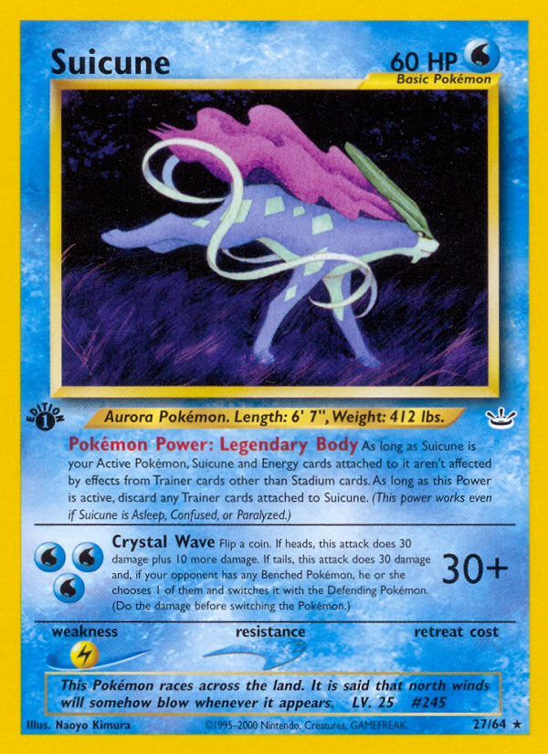 Suicune — Neo Revelation #027 / 64