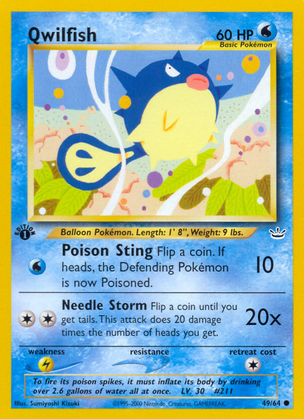 Qwilfish — Neo Revelation #049 / 64