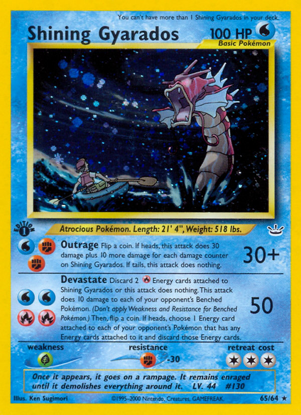 Shining Gyarados — Neo Revelation #065 / 64