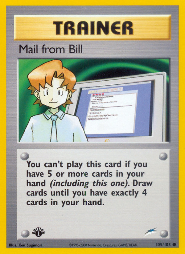 Mail from Bill — Neo Destiny #105 / 105