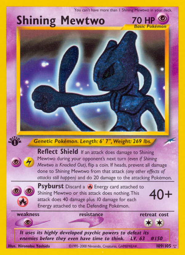 Shining Mewtwo — Neo Destiny #109 / 105
