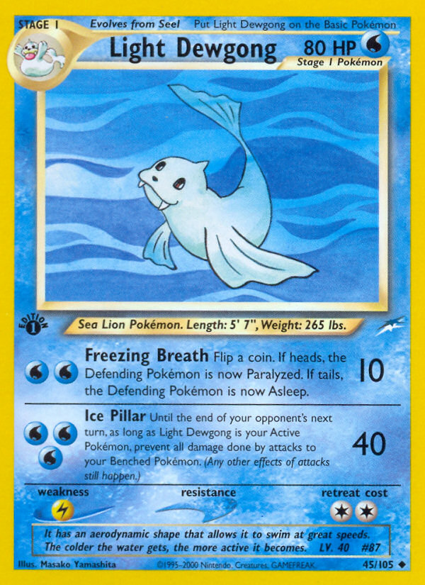 Light Dewgong — Neo Destiny #045 / 105