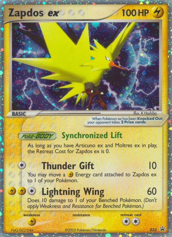 Zapdos ex — Nintendo Black Star Promos #033 / 40