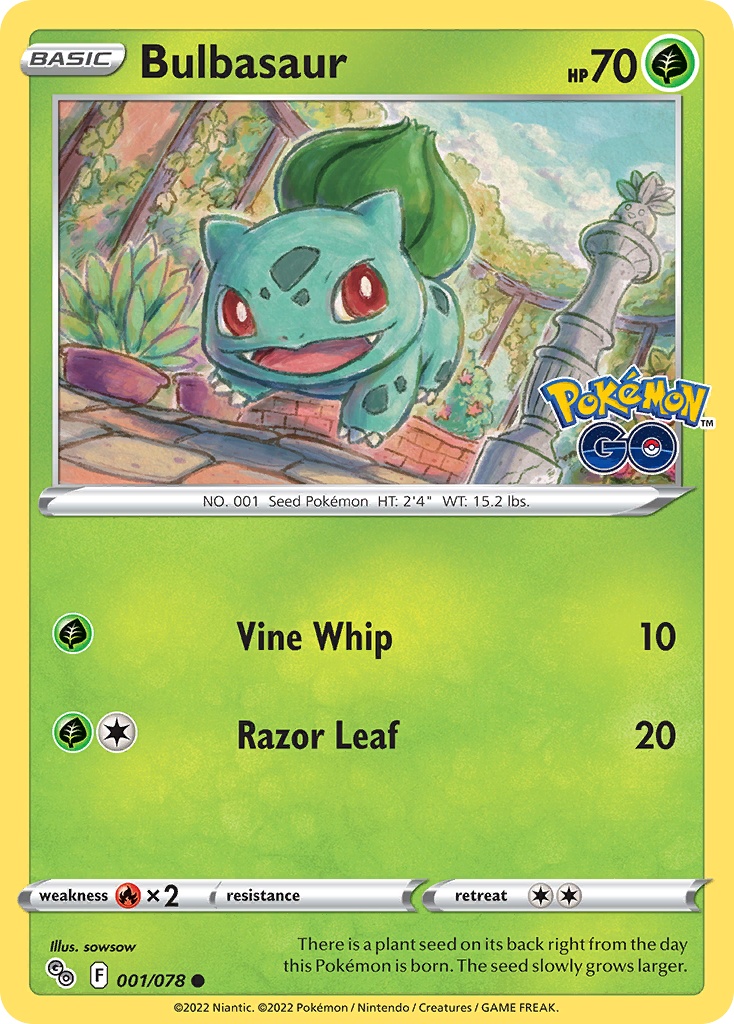 Bulbasaur — Pokémon GO #001 / 78