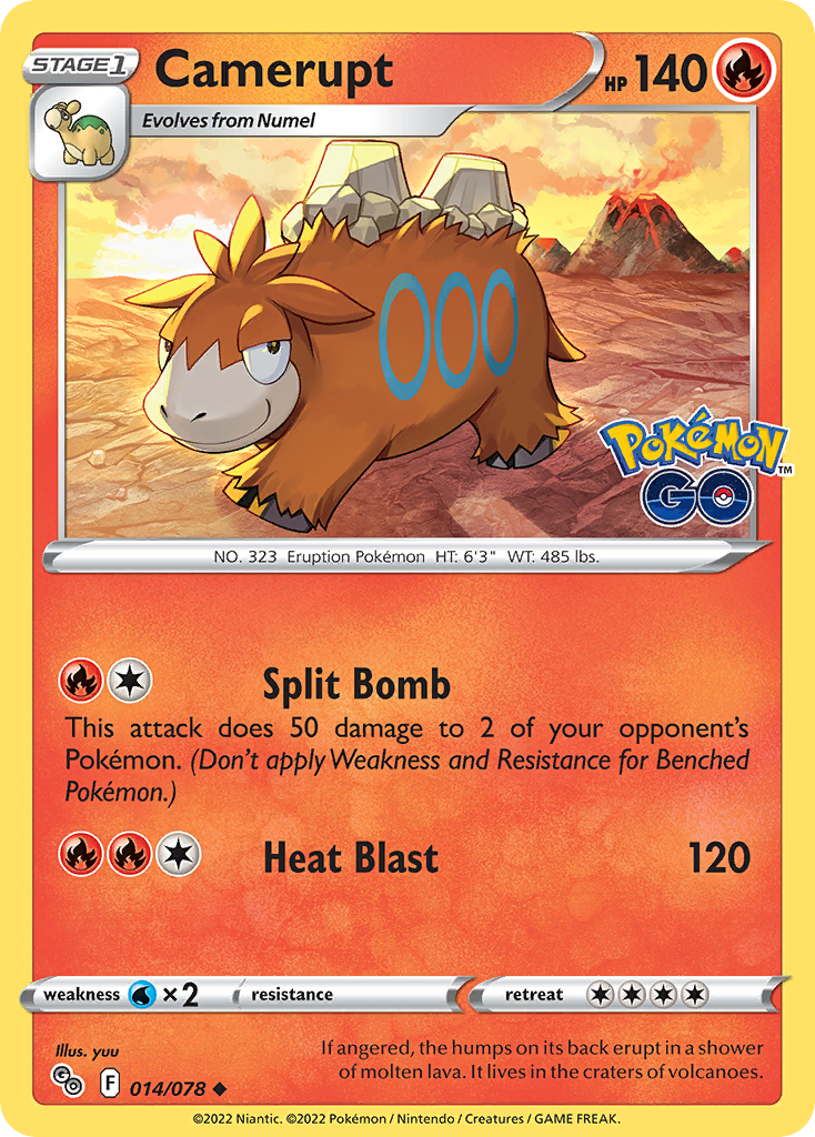 Camerupt — Pokémon GO #014 / 78