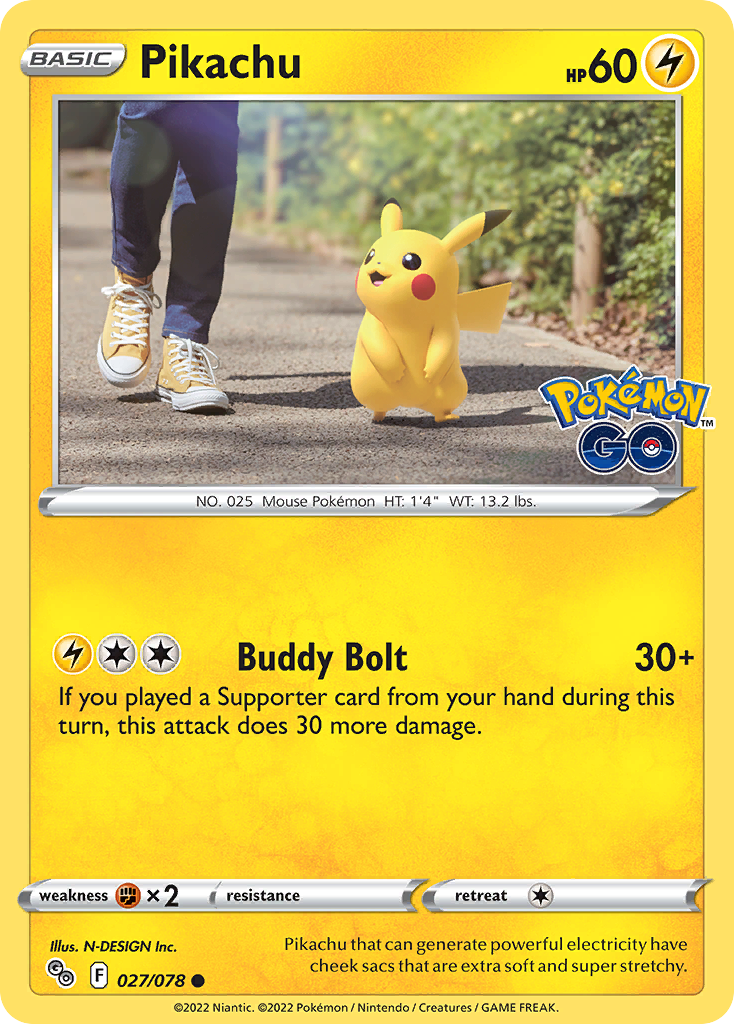 Pikachu — Pokémon GO #027 / 78