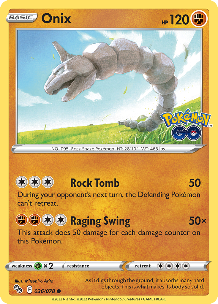 Onix — Pokémon GO #036 / 78