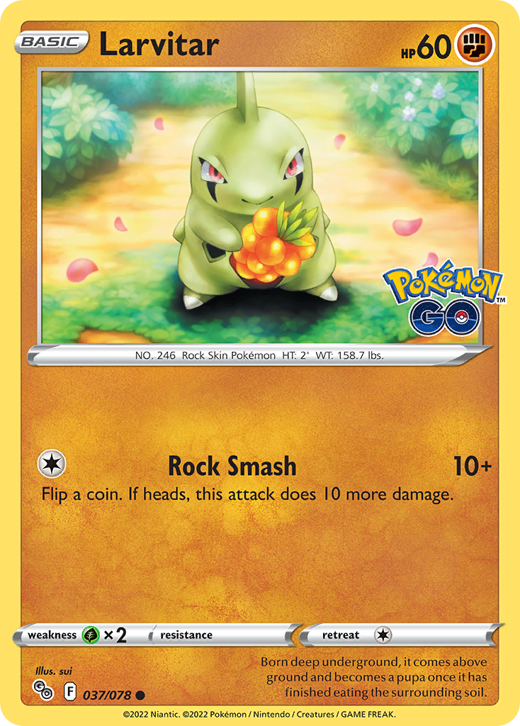 Larvitar — Pokémon GO #037 / 78