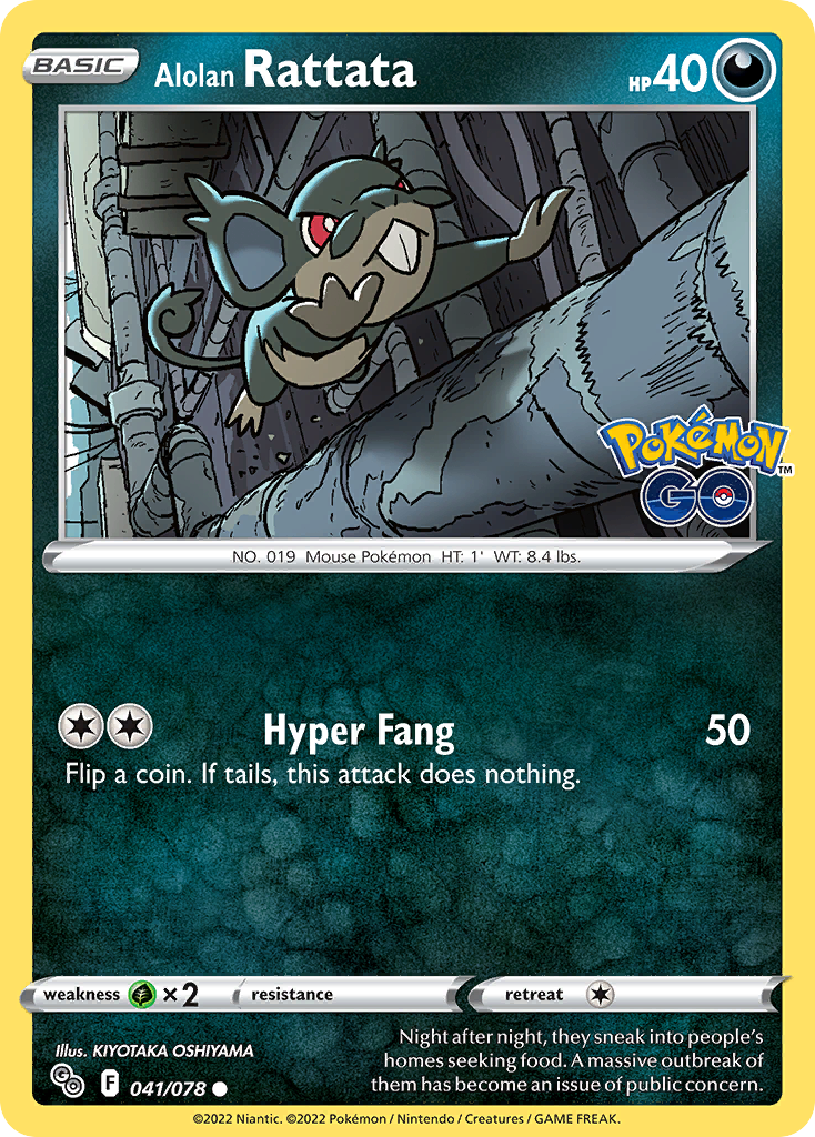 Alolan Rattata — Pokémon GO #041 / 78