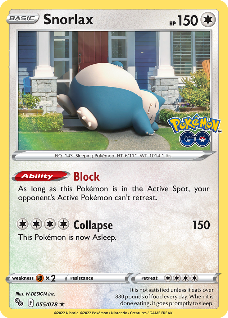 Snorlax — Pokémon GO #055 / 78