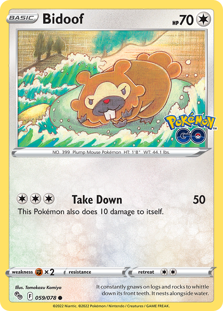 Bidoof — Pokémon GO #059 / 78
