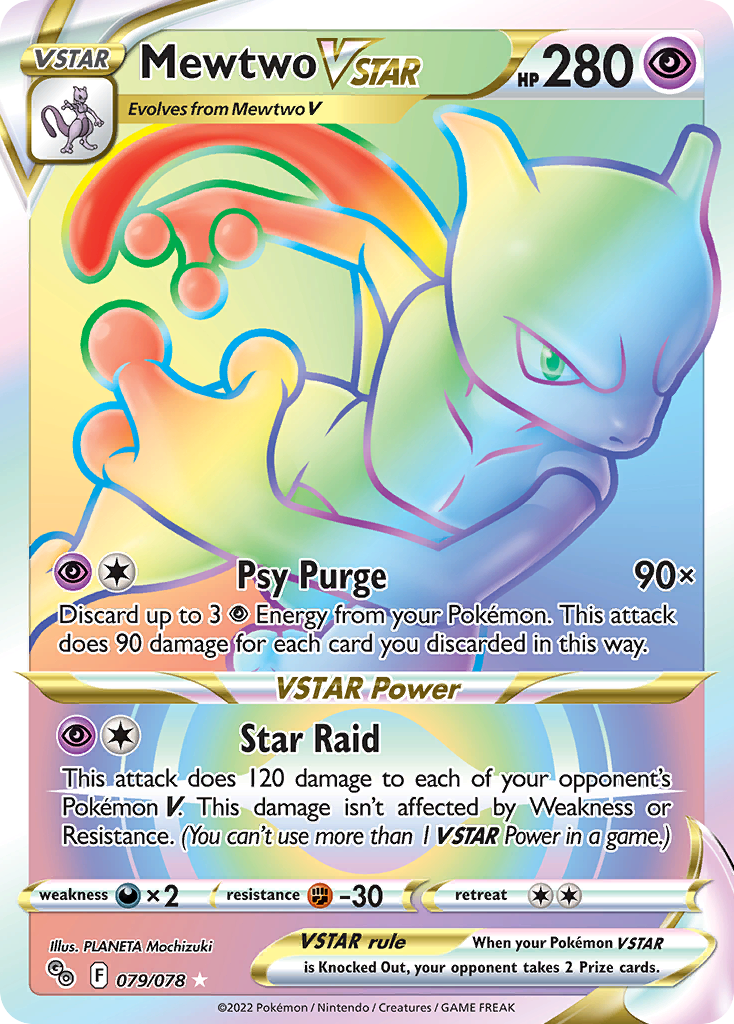 Mewtwo VSTAR — Pokémon GO #079 / 78