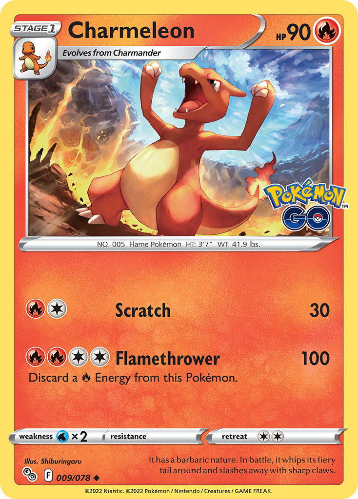 Charmeleon — Pokémon GO #009 / 78
