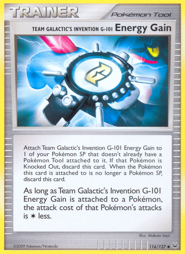 Team Galactic's Invention G-101 Energy Gain — Platinum #116 / 127