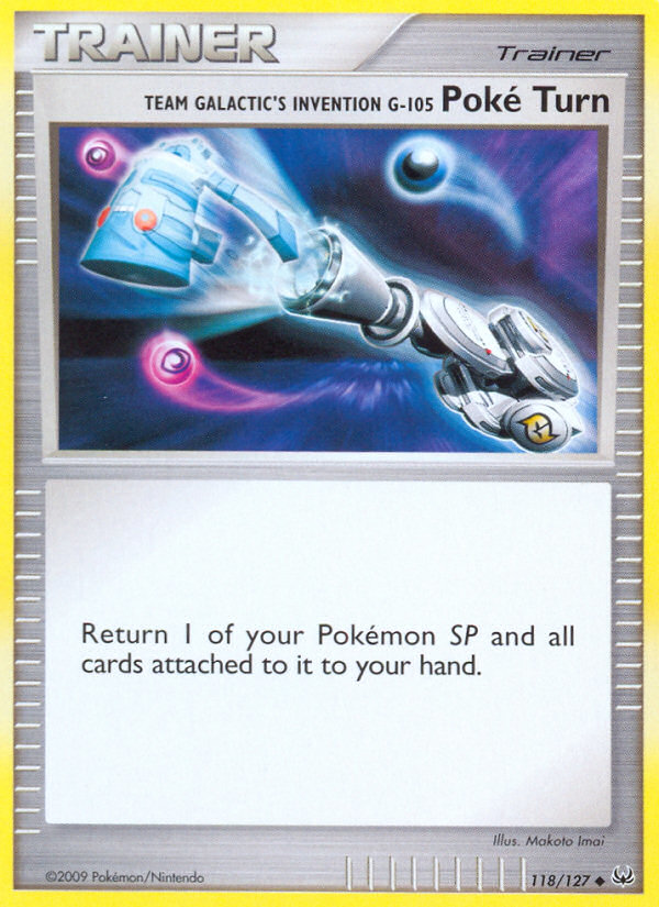 Team Galactic's Invention G-105 Poké Turn — Platinum #118 / 127