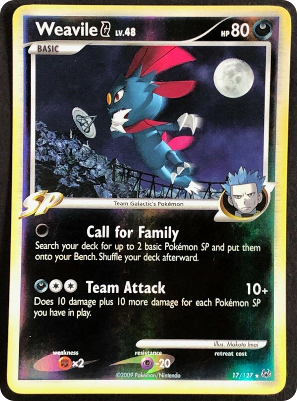 Weavile G — Platinum #017 / 127
